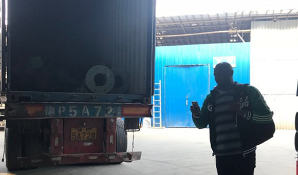 尼日利亞客戶至增城生產基地提取第二期水上（shàng）樂園設備